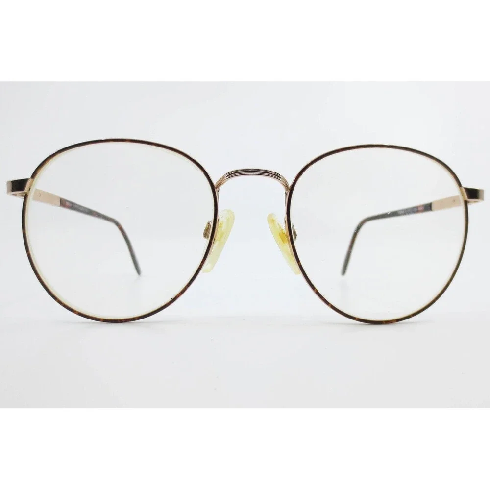 Destiny Springs Academy Flex Eyeglasses Demi Amber Gold Round Frames 52-18-135